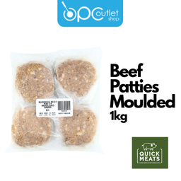 Quickmeats Beef Burger Patties Moulded Fresh 20s
