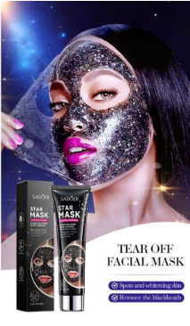 Sadoer Star Mask with Clear Collagen and Active Charcoal 100g