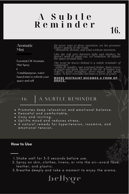 Concentrated Essence - 100% pure essential oil blend