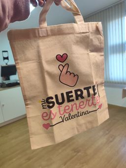Bolsa "mi suerte es tenerte"