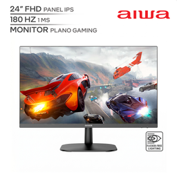 AIWA MD2405 B / 24¨ FHD / MONITOR GAMER PLANO / PANEL IPS / FRECUENCIA 180HZ