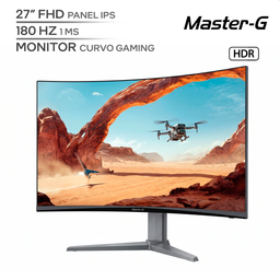 MASTER - G MGMET2730 / 27¨ FHD / MONITOR GAMER CURVO / PANEL IPS / FRECUENCIA 180HZ