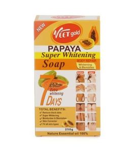 VEET GOLD GOLD Papaya Super Whitening Body Soap.
