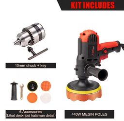 JLD Poliser 440watt (paket standar)