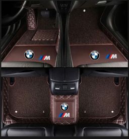 TAPIS 9D LUXURY-bmw  (marron/beige)+ moquit marron