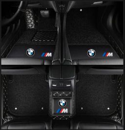 TAPIS 9D LUXURY-bmw  (noir/beige)+moquitte noir 