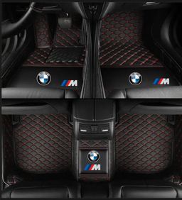 TAPIS 8D plus LUXURY-bmw  (noir/rouge)