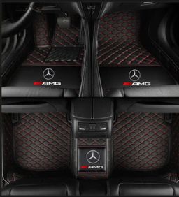 TAPIS 8D plus LUXURY-mercedes (noir/rouge)