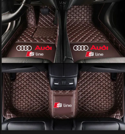 TAPIS 8D plus LUXURY-AUDI  (MARRON/BEIGE) 