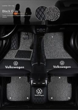 TAPIS 9D LUXURY-VOLKSWAGEN  (noir/noir)+ mokitte gris (Copy)