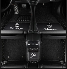 TAPIS 9D LUXURY-VOLKSWAGEN  (noir/beige)+ mokitte noir
