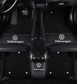 TAPIS 9D LUXURY-VOLKSWAGEN  (noir/noir)+ mokitte noir 