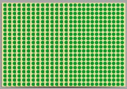 Sticker de puntos de colores. 