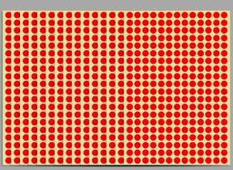 Sticker de puntos de colores. 