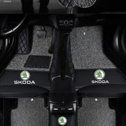 TAPIS 9D LUXURY-SKODA  (noir/noir)+ mokitte gris (Copy)