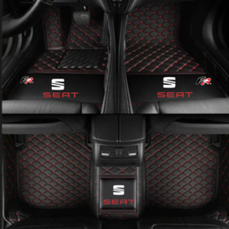 TAPIS 8D plus LUXURY-seat  (noir/rouge) 
