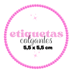 ETIQUETAS COLGANTES 5,5 x 5,5 cm  