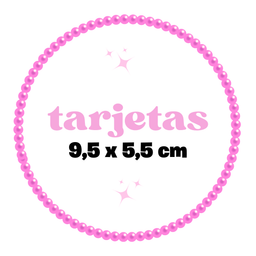 TARJETAS 9 x 5'5 cm