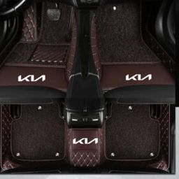 TAPIS 9D LUXURY-KIA (marron/beige)+mokitte marron