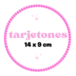TARJETONES  14 x 9 CM