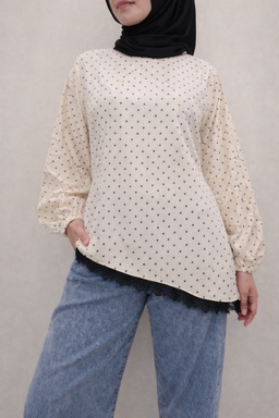 MS DOTTY LACE TOP