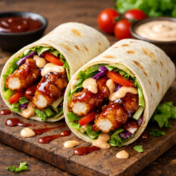 BBQ Chicken Strips Wraps
