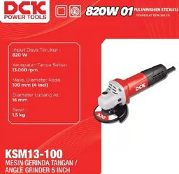 DCK Gerinda Tangan 820W 4" KSM13-100
