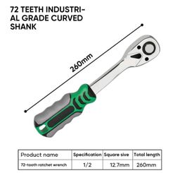 ISKU Gagang Rachet 1/2, 72 Gigi