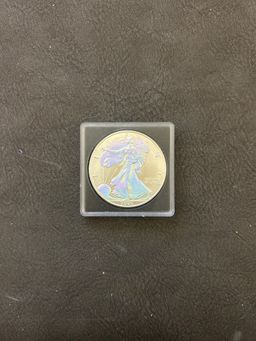 1 OZ American Silver Eagle 2005- Rainbow
