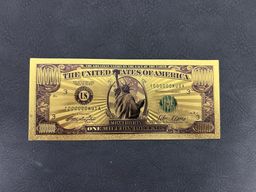 One Million Dollars Liberty Edition – 24K Gold Plated Collectible Not