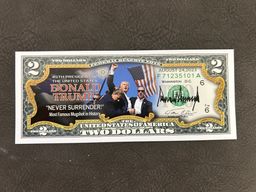 Donald Trump Assassination Attempt Commemorative $2 Collectible Note