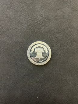 Liberty Silver Round – 1 oz .999 Fine Silver (Liberty Bell Design)