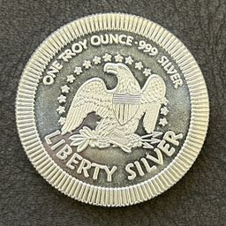 Liberty Silver Round – 1 oz .999 Fine Silver (Liberty Bell Design)