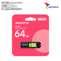 ADATA UC300 / CAPACIDAD 64 GB / USB TIPO C 3.2