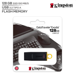KINGSTON DATATRAVELER EXODIA / CAPACIDAD 128 GB / USB TIPO A 3.2