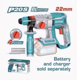 TOTAL CORDLESS ROTARY HAMMER 22mm (Mesin Saja)