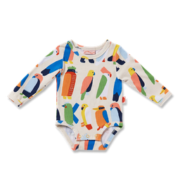 [PRE-ORDER] Long Sleeve Bodysuit (Flamin' Galahs)