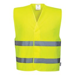 Gilet de sécurité - 2 bandes réfléchissantes couleur verte