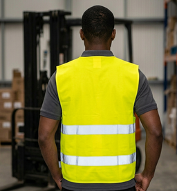 Gilet de sécurité - 2 bandes réfléchissantes couleur verte