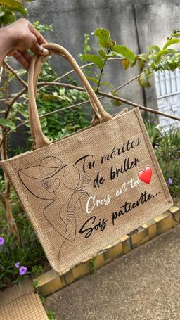 Sac en jute de tuile