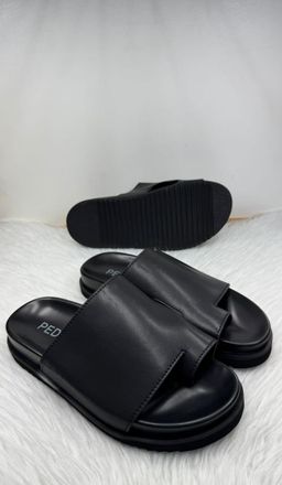 Mules Minimalistes Noires PEDRO 