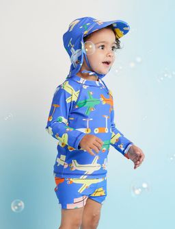 [PRE-ORDER] Long Sleeve Rash Swim Top (Beep Beep)