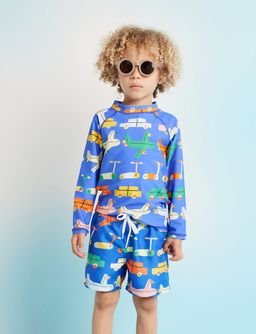 [PRE-ORDER] Long Sleeve Rash Swim Top (Beep Beep)