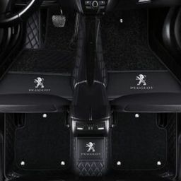 TAPIS 9D LUXURY-peugeot (noir/noir)+mokitte noir 