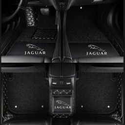 TAPIS 9D LUXURY-jaguar (noir/beige)+mokitte noir