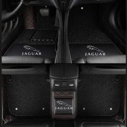 TAPIS 9D LUXURY-jaguar (noir/rouge)+mokitte noir 