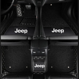 TAPIS 9D LUXURY-jeep (noir/beige)+mokitte noir