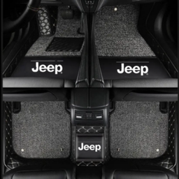 TAPIS 9D LUXURY-jeep (noir/beige)+mokitte gris 