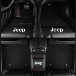 TAPIS 9D LUXURY-jeep (noir/rouge)+mokitte noir