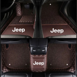 TAPIS 9D LUXURY-jeep (marron/beige)+mokitte marron
